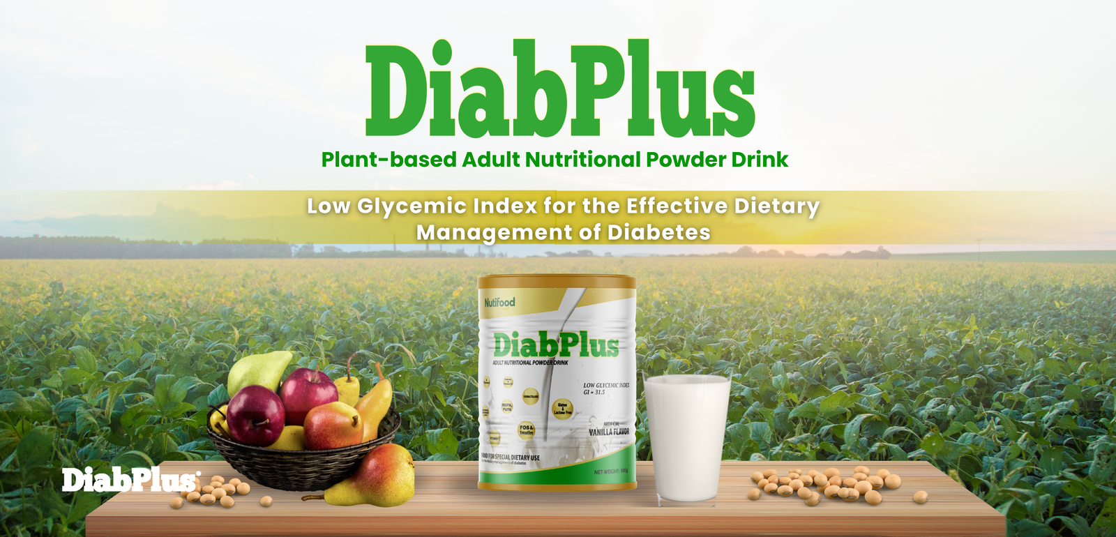 DiabPlus Adult Nutritional Powder Drink for the Effective Dietary Management of Diabetes